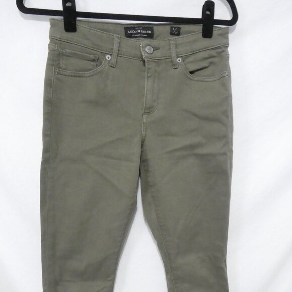 LUCKY BRAND - Ava - Skinny | size 4/27 | Stylish Olive Green Slim Fit Pants - Picture 6 of 16